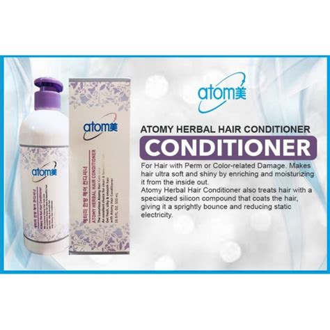 Ready Stock Atomy Herbal Hair Shampoo And Conditioner Lazada