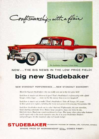 Directory Index Studebaker Ads1956