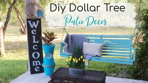 Diy Dollar Tree Patioporch Decor 2 Diys Outdoor Decor Youtube