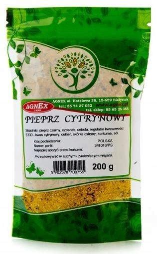 AGNEX PIEPRZ CYTRYNOWY MIELONY 200 G Inna Marka Sklep EMPIK