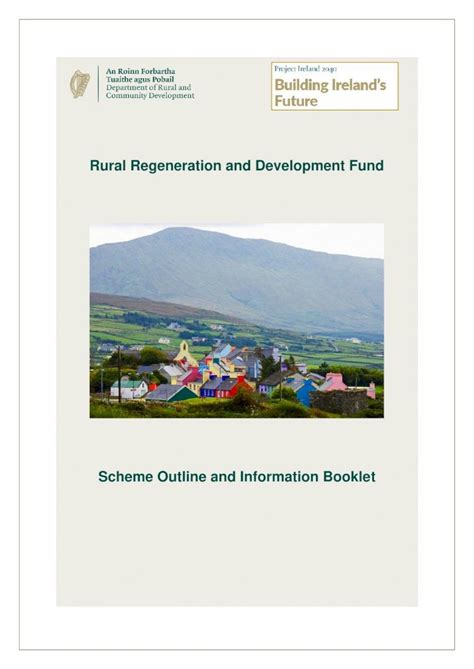 PDF Rural Regeneration And Development Fund Scheme Outline And