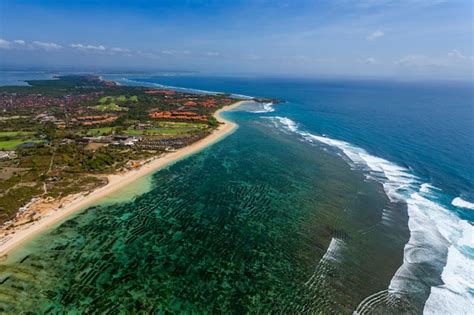 Premium Photo View Of Aerial Shot Over Bali Island Located In Bali