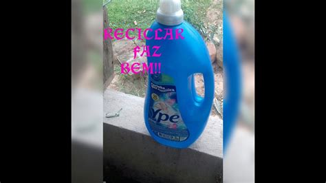 Reciclar Faz Bem Regador Feita Garrafa De Amaciante YouTube