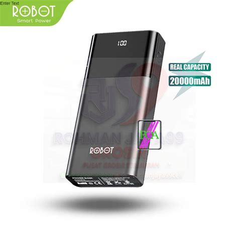 Jual Powerbank Robot Mah Rt Dual Port Input Output Original