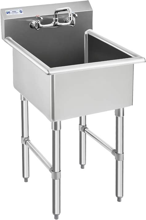 Amazon Vevor Stainless Steel Prep Utility Sink Compartment