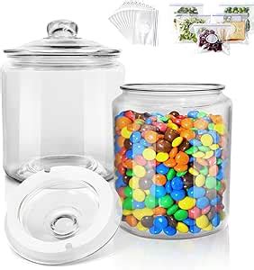 Amazon Eahoo Airtight Glass Jar With Lid Set Of Wide Mouth