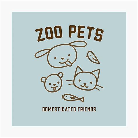 Lámina Fotográfica Animales Domésticos Del Zoológico Amigos
