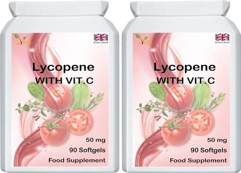 Amazon Ved Lycopin Supplement 50mg X 90 Softgel Pack Of 2