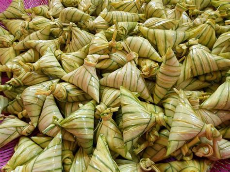 Cara Nak Buat Ketupat Pulut Daun Palas