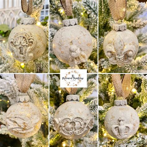 DIY French Country Christmas Ornaments With IOD