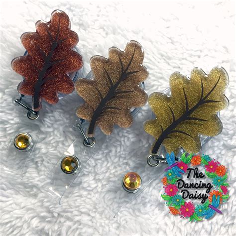 Oak Tree Leaf Acrylic Blanks For Key Chains And Badge Reels Moxie Vinyls