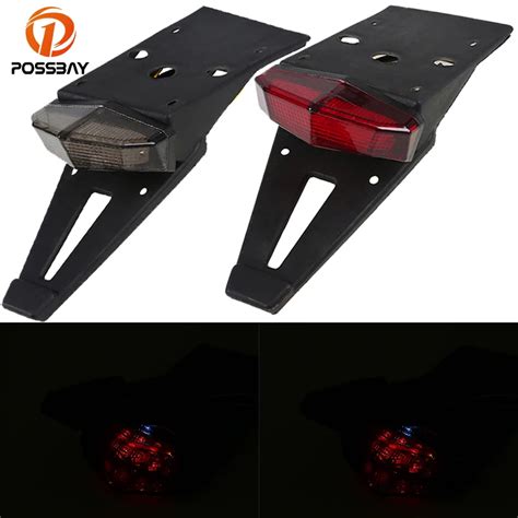 Aliexpress Buy Possbay Motorcycle Rear Fender Taillight Led Stop