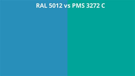 Ral 5012 Vs Pms 3272 C Ral Colour Chart Uk