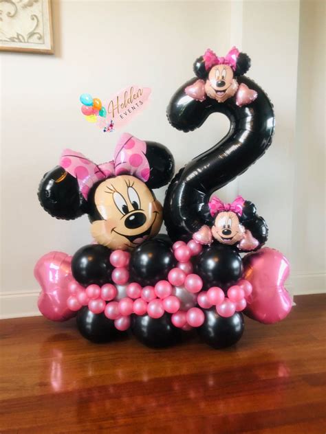 Minnie Mouse Birthday Party Balloon Decorations Artofit