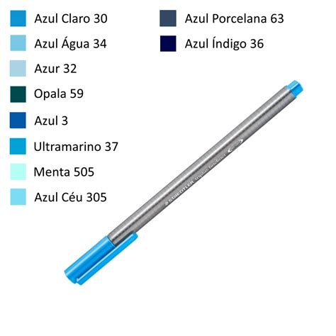 Caneta Triplus Fineliner Cores Frias Staedtler Escorrega O Pre O