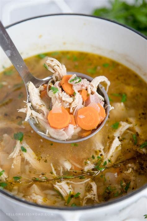 Homemade Chicken Soup Recipe YellowBlissRoad