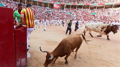 Fotos de las Vaquillas de San Fermín los mozo se crecen en la plaza