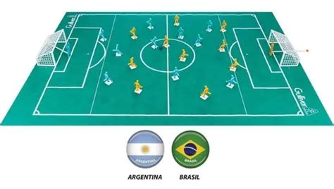 Futebol De Botão Maleta Seleções Brasil X Argentina Gulliver R 150 em