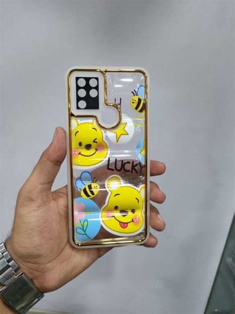 Infinix Hot Transparent Puffer Case With Camera Protection Back Cover Daraz Pk