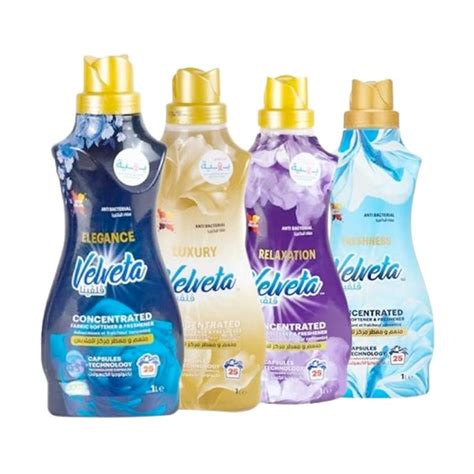 Velveta Concentrated Fabric Softener Assorted Pack 1l 4 Pack