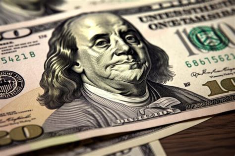 El Retrato De Benjamin Franklin En Un Billete De Foto Premium