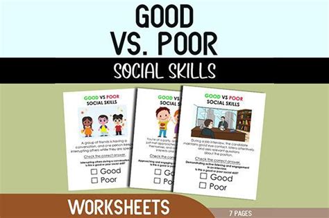 Good Vs Poor Social Skills Graphic By Box Number 101 · Creative Fabrica