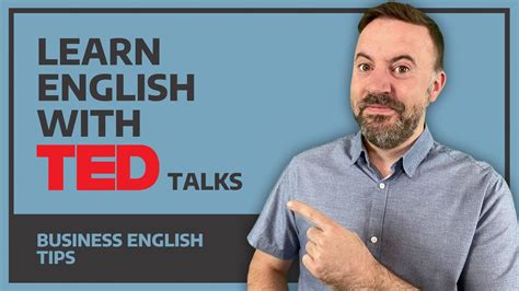 Learn English With Ted Talks Business English Tips Youtube