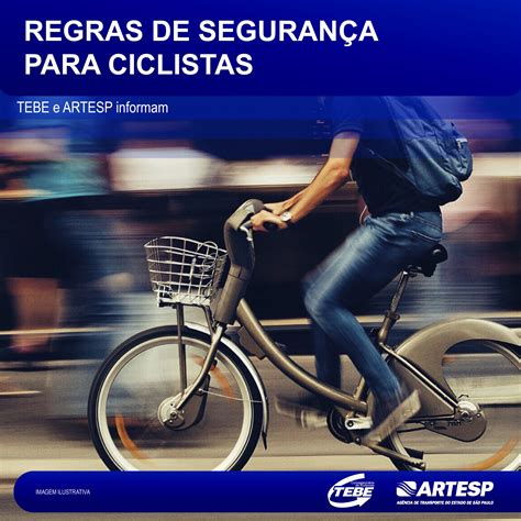 TEBE Regras de segurança para ciclistas