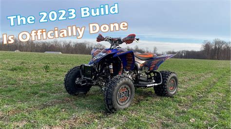 Yfz450r Xc Race Quad Build Part 9 Fresh Graphics Kit And Nerf Bars Youtube