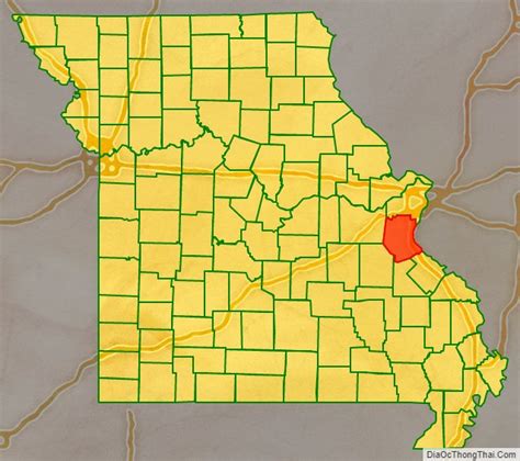 Map of Jefferson County, Missouri - Địa Ốc Thông Thái