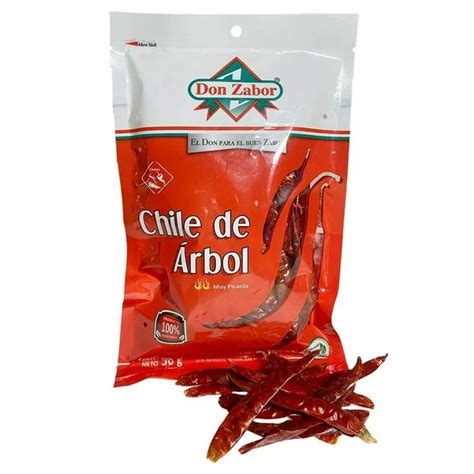 Don Zabor Dried Árbol Chili 50g Don Zabor Chile De Árbol 50g Mestizo Mexican Market