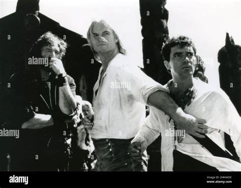 Actors Clive Russell, Vladimir Kulich, and Antonio Banderas in the ...