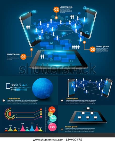 Modern Infographics Business Technology Communication Creative Stock ...