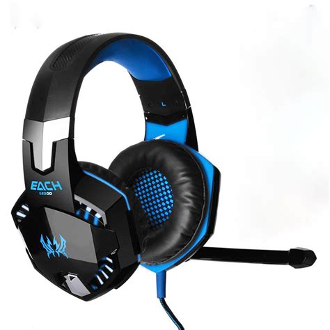 Headset Gamer Profissional Kotion Each G2000 Preto Azul Kase