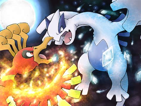 Lugia vs. Ho-Oh by Neslug on DeviantArt