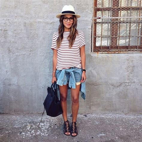 Street Style Striped Outfits Popsugar Fashion