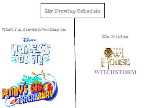 My Drawing Schedule by DelightfulDiamond7 on DeviantArt