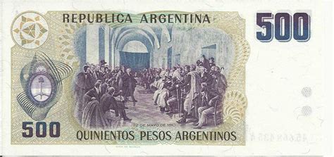 Argentina 500 Peso Bill For Sale - Item #1043