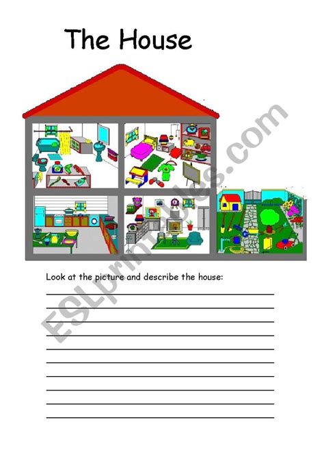 Describe The House Esl Worksheet By Xantal