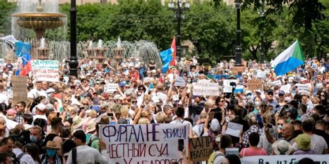 Drittes Wochenende In Folge Massenproteste Im Osten Russlands Gegen Kreml