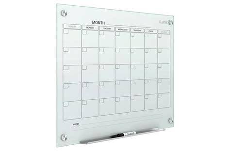 Quartet Infinity® Magnetic Glass Dry-Erase Calendar Boards | Calendar ...