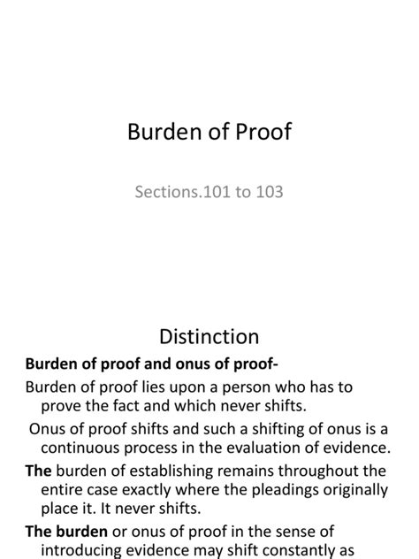 Es Section 101 To 114 Pdf Burden Of Proof Law Insanity Defense