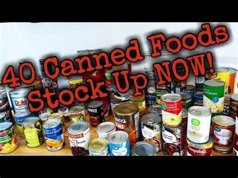 40 Great Canned Foods For Your Prepper Pantry Stock Up NOW YouTube