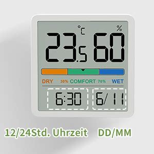 Noklead Digitales Thermo Hygrometer Tragbares Thermometer Hygrometer