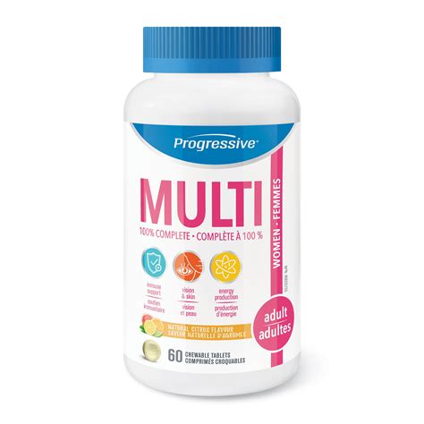 Progressive MultiVitamin Chewable for Adult Women - Progressive Nutritional