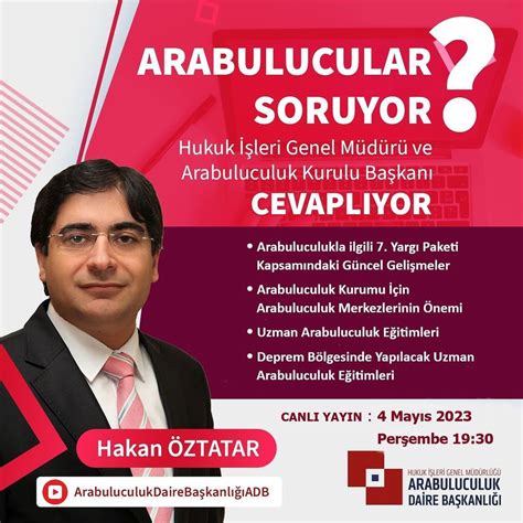 Türkiye Hukuk on Twitter Bugün 19 30 Arabulucular Soruyor