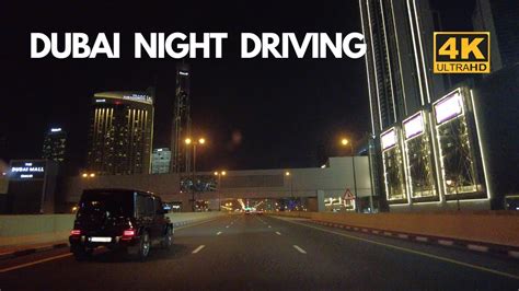 Dubai Night Drive 4K Downtown YouTube