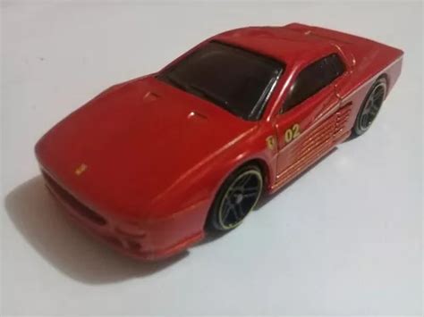 Hot Wheels Ferrari F512m 1997 Rojo Rayas Blancas Mercadolibre