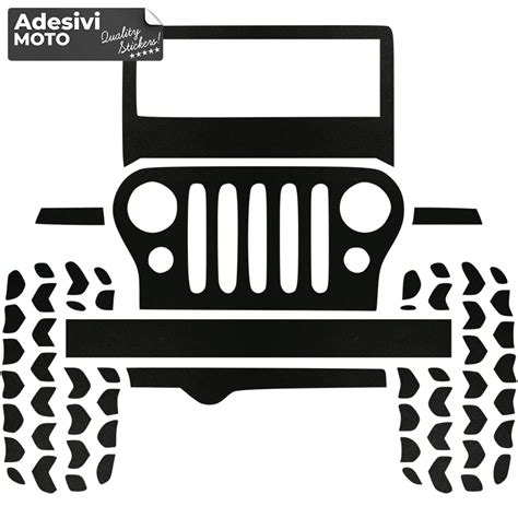 Off Road Jeep Sticker Bonnet Doors Sides Adesivi Moto