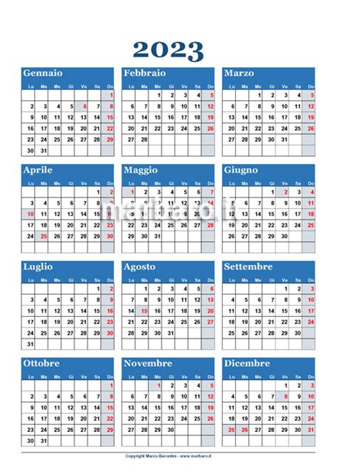 Calendario 2023 Da Stampare Con Le Festivit 224 Scarica Il Pdf Riset